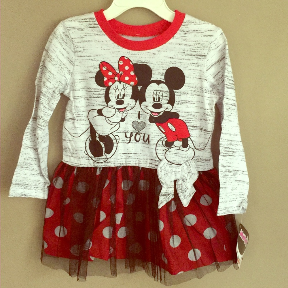Minnie & Mickey long sleeve dress